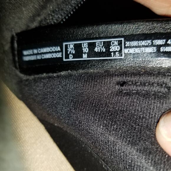 CLARKS COLLECTION Women's Black Adreena Field Leather Booties Block Heel Sz 10M - Picture 9 of 9